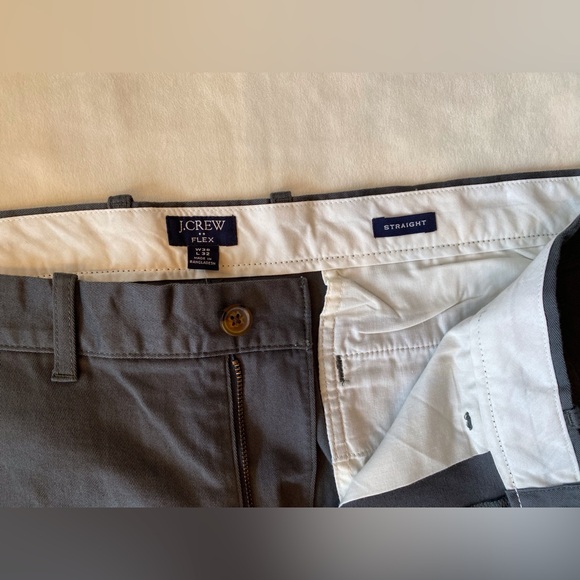 NWT J.Crew Flex Straight Fit Dark Grey Pants - Picture 4 of 6